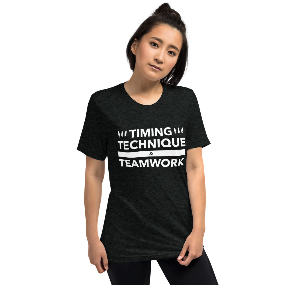 Timing, Technique, and Teamwork Unisex T-Shirt