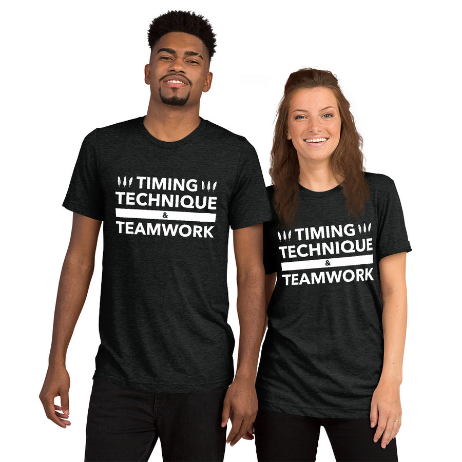 Timing, Technique, and Teamwork Unisex T-Shirt