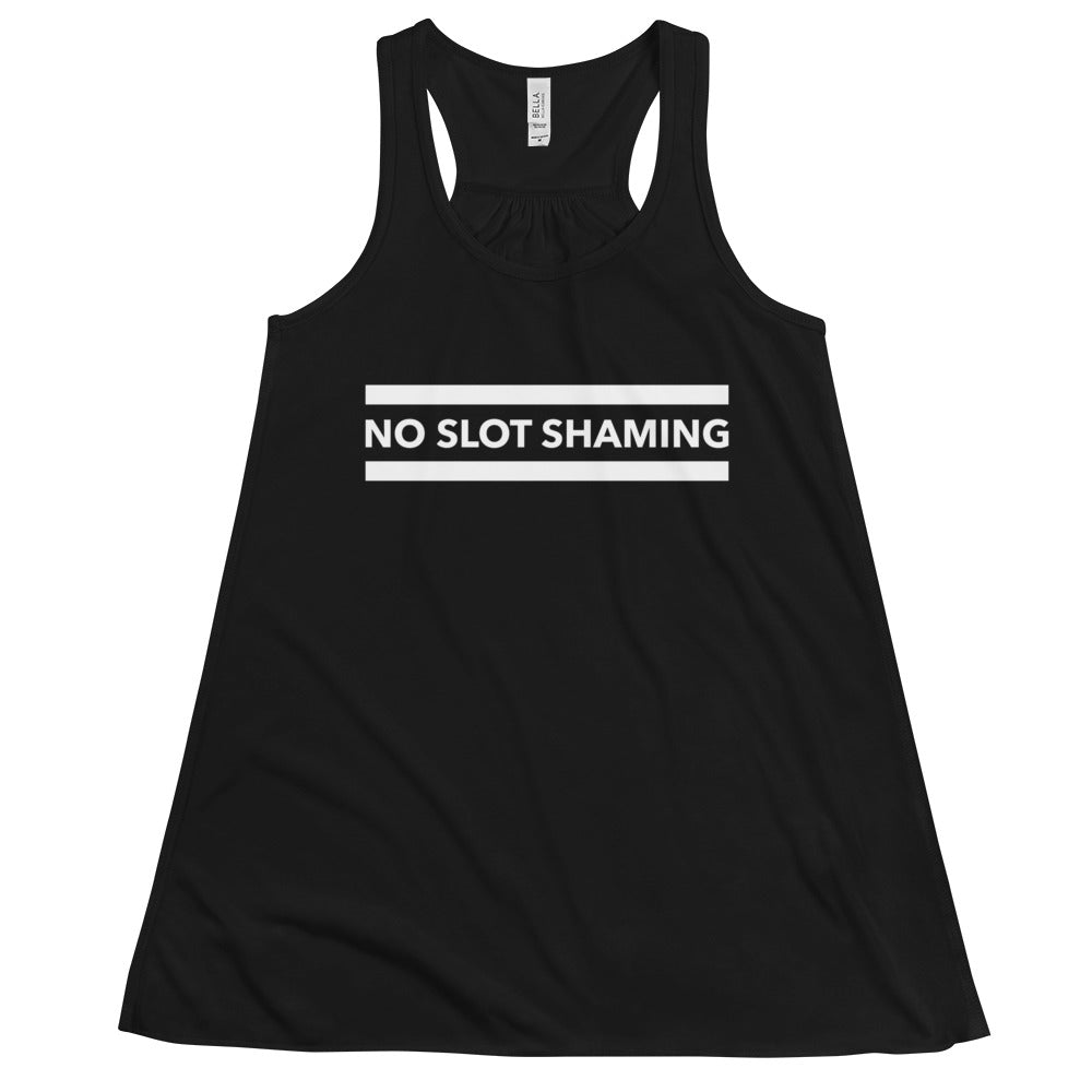 No Slot Shaming Form-Fitting Racerback Tank