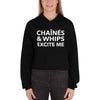 Chaînés and Whips Excite Me Crop Hoodie