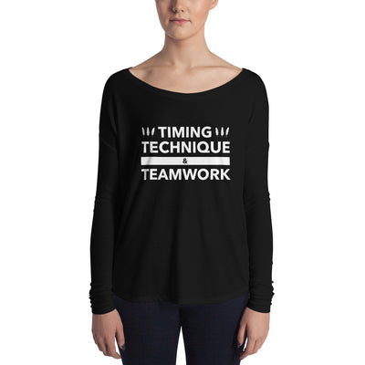 Timing, Technique, and Teamwork Form-Fitting Long Sleeve