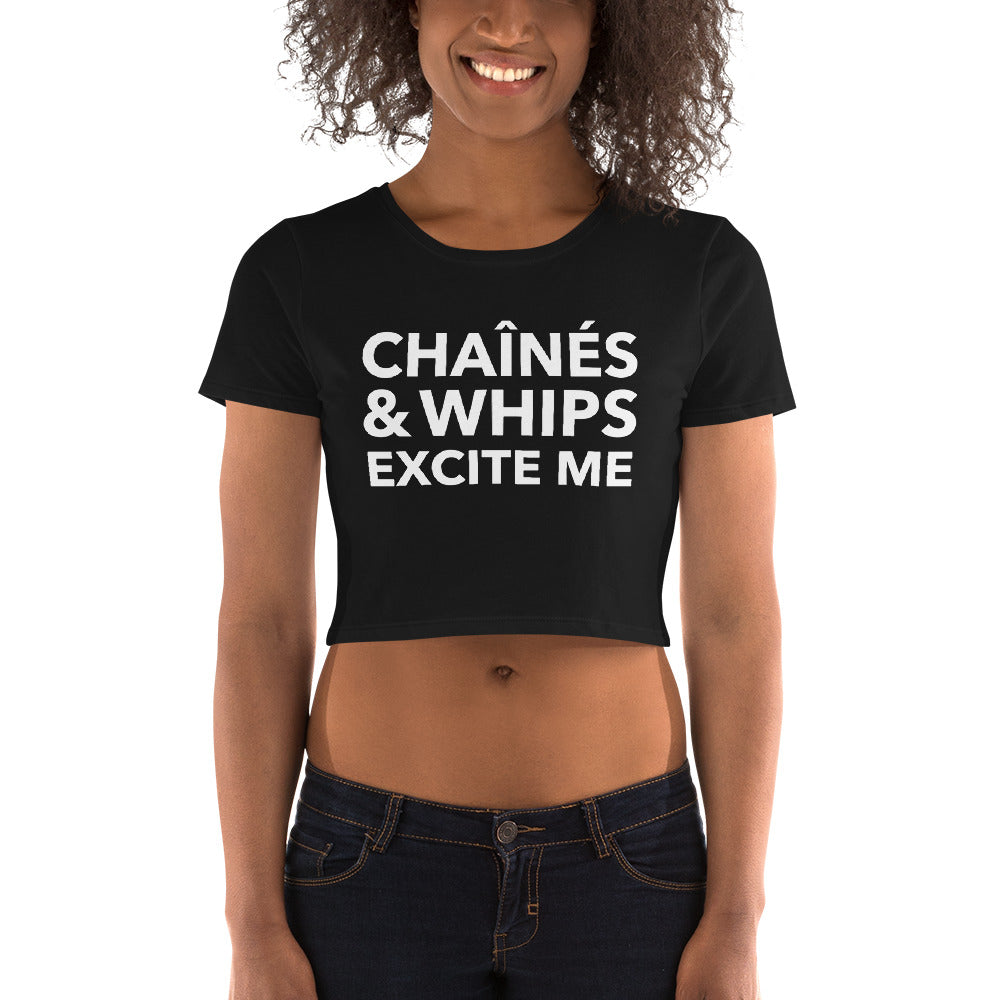Chaînés and Whips Excite Me Crop Top
