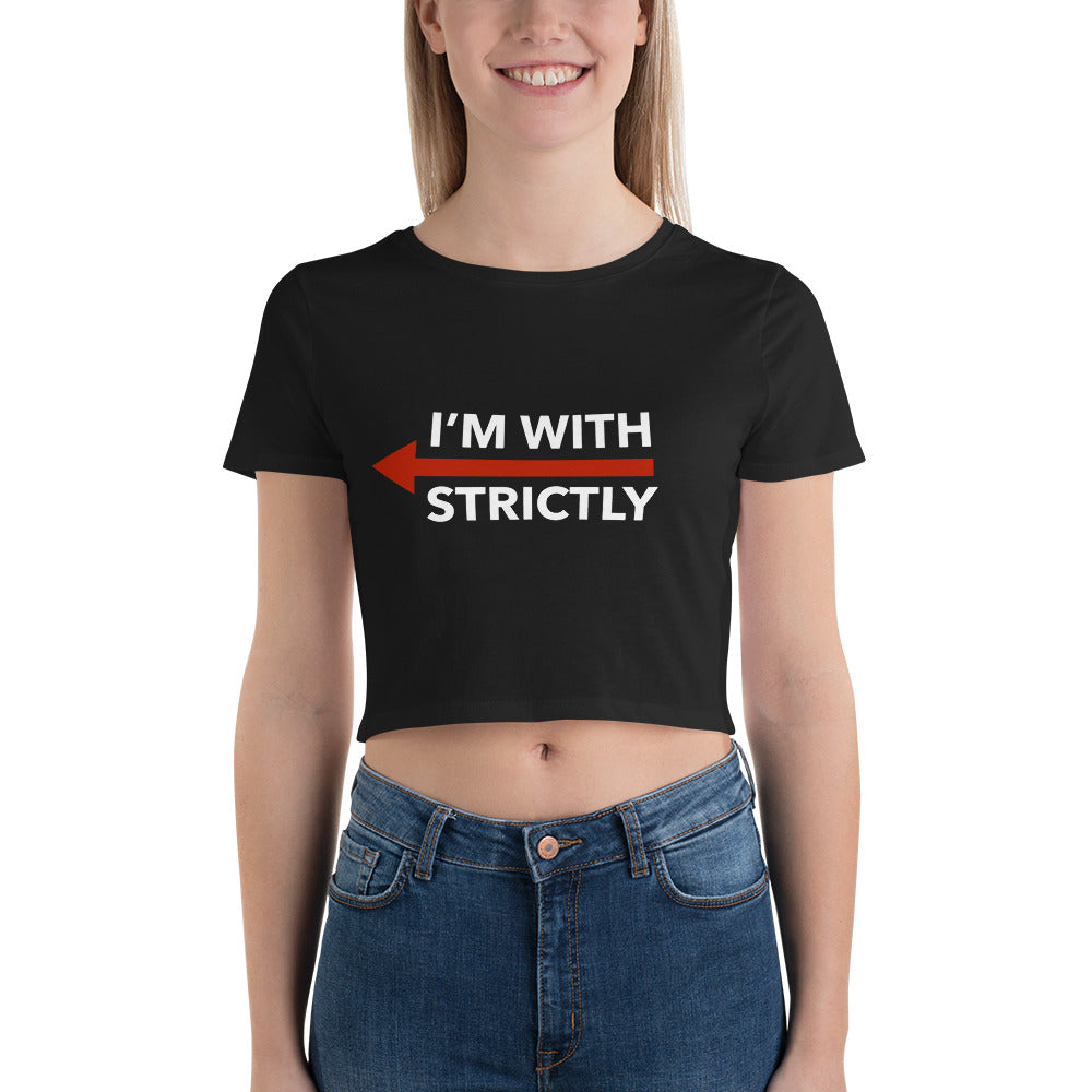 I'm With Strictly LEFT SIDE Form-Fitting Crop Top