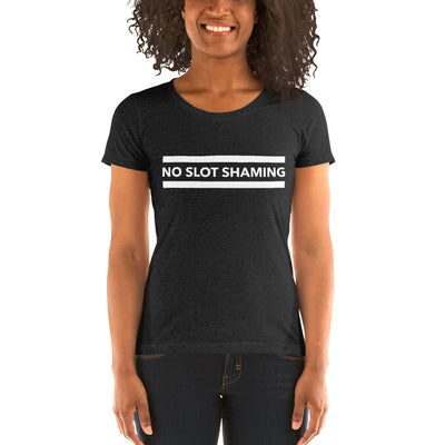 No Slot Shaming Form-Fitting T-Shirt