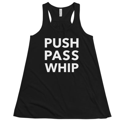 Push Pass Whip Form-Fitting Racerback Tank