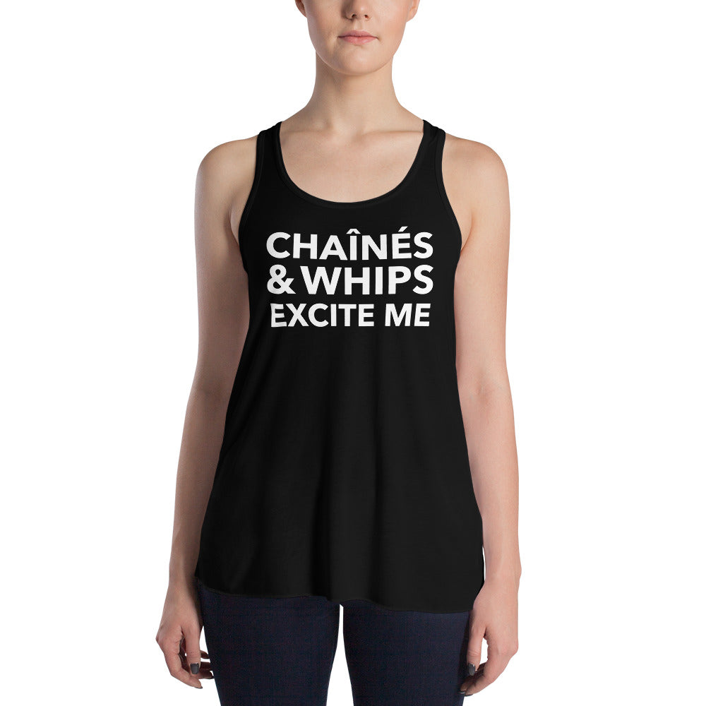 Chaînés and Whips Excite Me Form-Fitting Racerback Tank