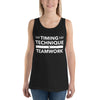 Timing, Technique, and Teamwork Unisex Tank Top