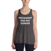 Movement Has No Gender Form-Fitting Racerback Tank