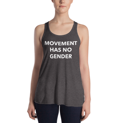 Movement Has No Gender Form-Fitting Racerback Tank