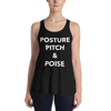 Posture, Pitch, & Poise Form-Fitting Racerback Tank