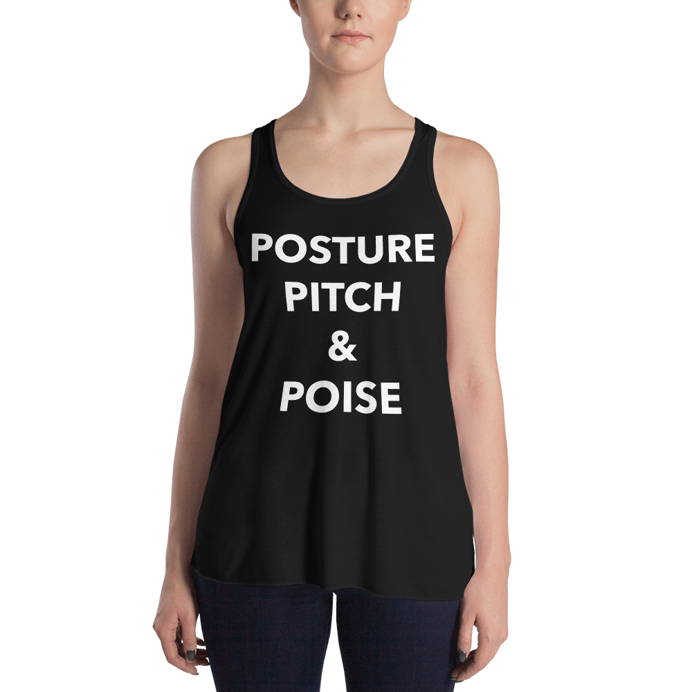 Posture, Pitch, & Poise Form-Fitting Racerback Tank