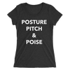 Posture, Pitch, & Poise Form-Fitting T-Shirt
