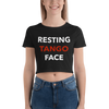 Resting Tango Face Form-Fitting Crop-Top