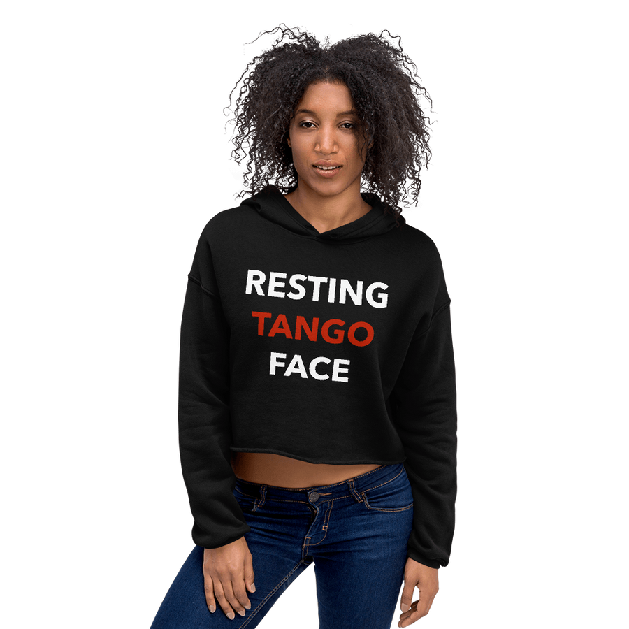 Resting Tango Face Unisex Crop Hoodie