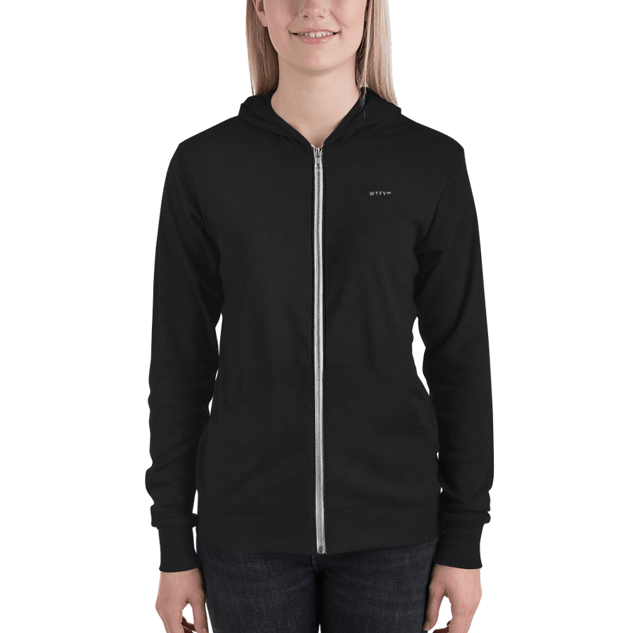 Smooth Round Unisex Zip Hoodie