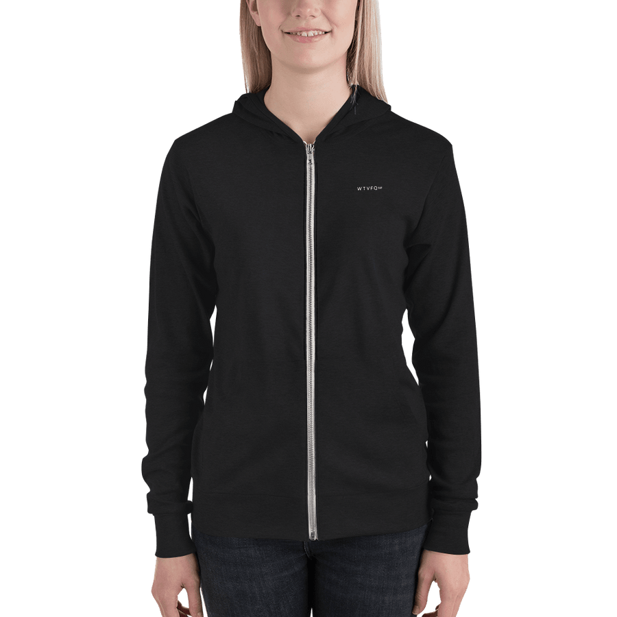 Standard Round Unisex Zip Hoodie
