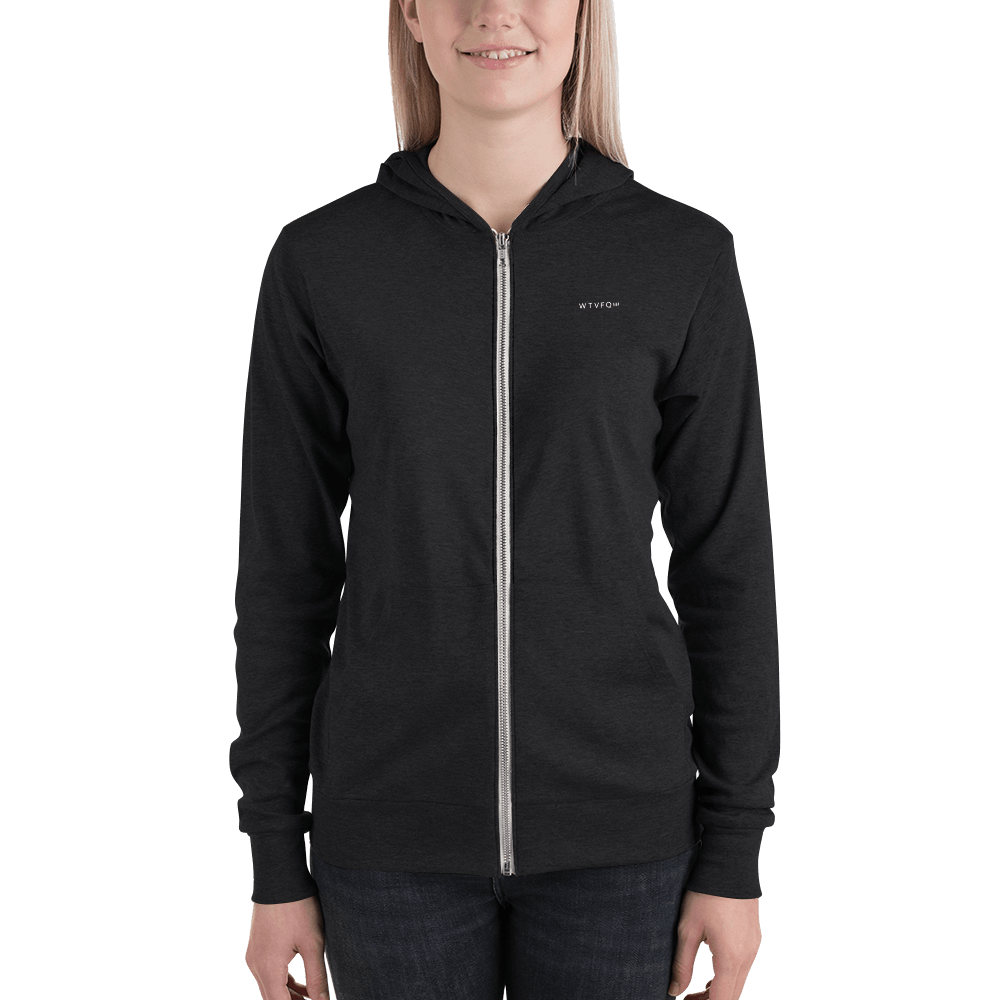 Standard Round Unisex Zip Hoodie