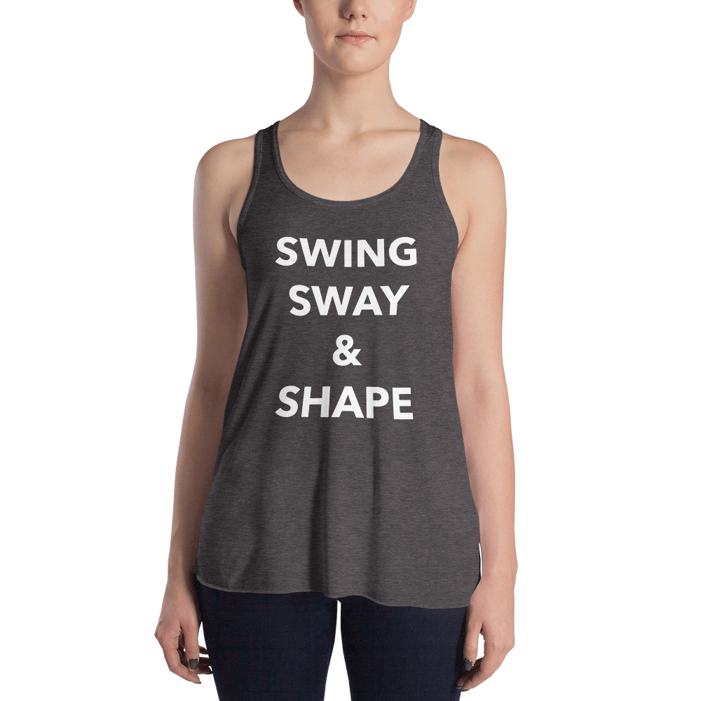 Swing, Sway, & Shape Form-Fitting Racerback Tank