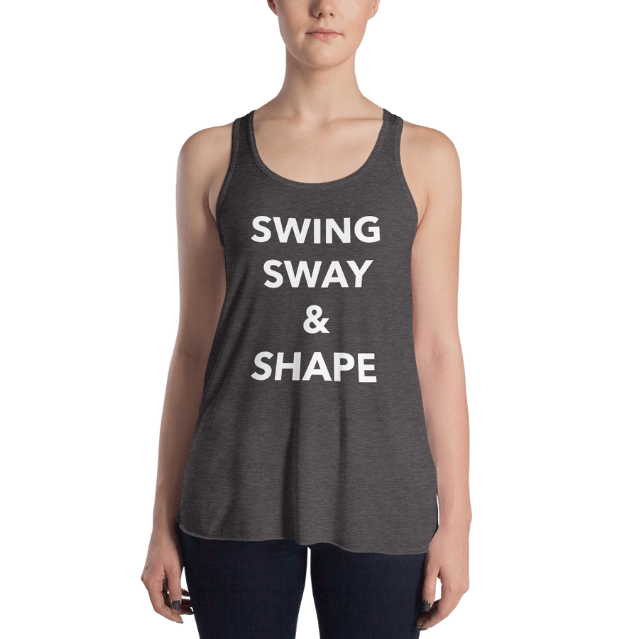 Swing, Sway, & Shape Form-Fitting Racerback Tank