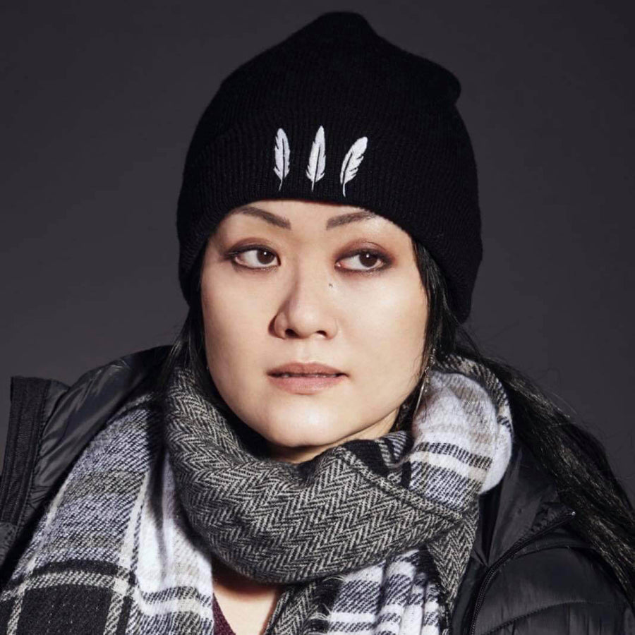 Feather Three Beanie