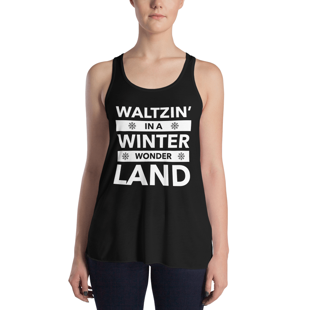 Waltzin' in a Winter Wonder Land Form-Fitting Racerback Tank