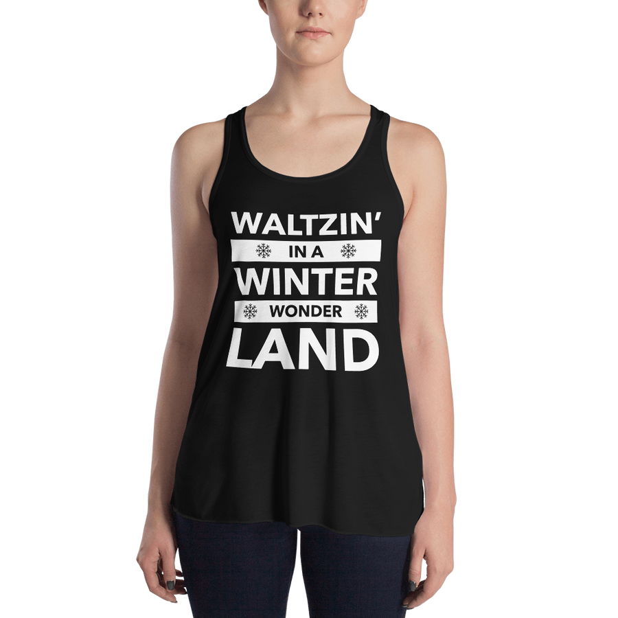 Waltzin' in a Winter Wonder Land Form-Fitting Racerback Tank
