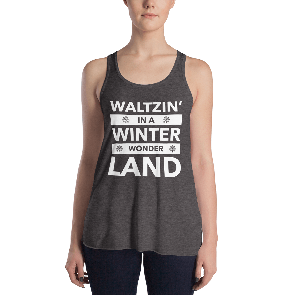 Waltzin' in a Winter Wonder Land Form-Fitting Racerback Tank